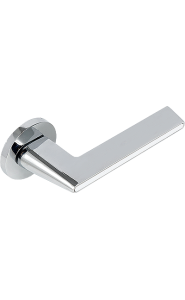 Ручка ADDEN BAU RIVER S-486 CHROME / WHITE (цвет ХРОМ БЛЕСТЯЩИЙ/БЕЛАЯ ВСТАВКА)